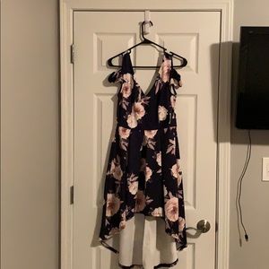 Charlotte Russe navy blue floral dress
